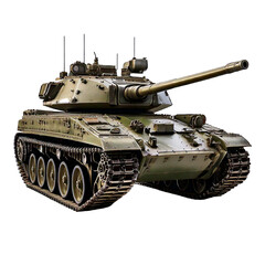 Realistic military tank