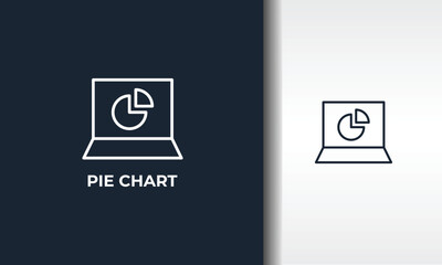 Pie Chart Vector, Icon Or Logo Sign Isolated Symbol Illustration