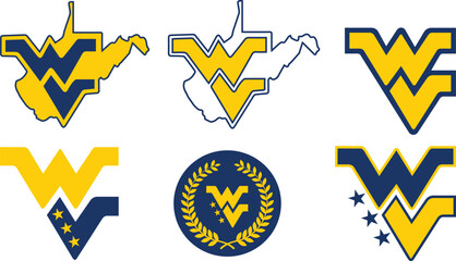 West Virginia  vector, Clipart, Silhouette, Vector, icons, illustration, design.