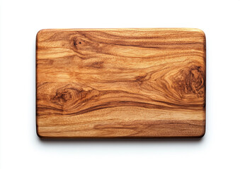 Beautiful wooden cutting board with unique grain pattern for kitchen use.