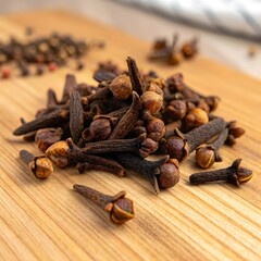 Obraz premium cloves on a wooden background