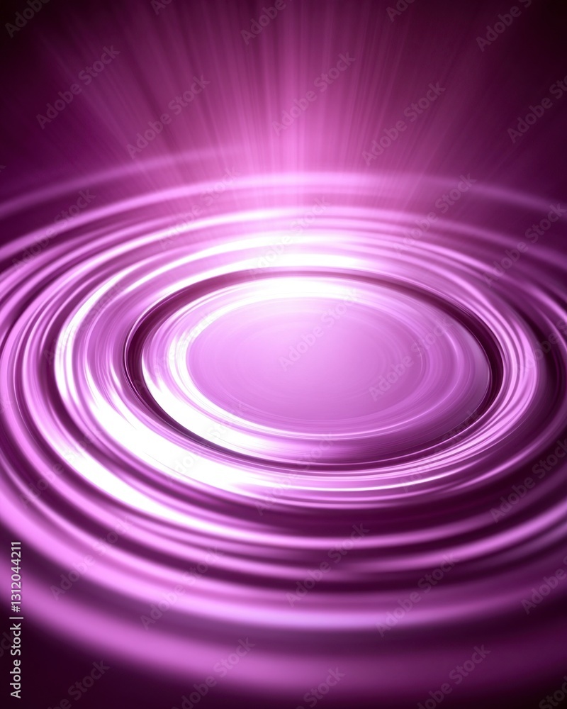 Poster abstract swirling purple light radiating from a central point, creating a hypnotic effect. the conce