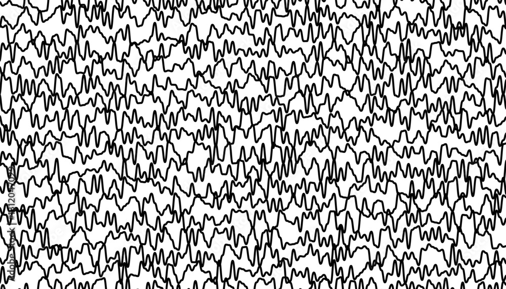 Poster black and white abstract lines pattern with rough effect. vector format illustration