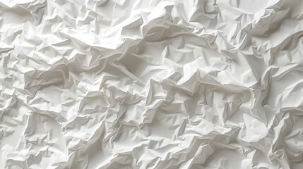 Obraz premium a finely detailed illustration of crumpled white paper with a delicate grid pattern
