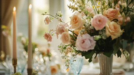 Cottage wedding decoration in the countryside, floral decor and event celebration, flowers, wedding aisle, wedding cake and tablescape, English country style idea