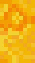 Yellow pixel abstract vertical background, geometric pixel gradient. Vector illustration. Suitable for wallpapers, presentations, web, etc.