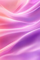 Obraz premium Smooth waves of pink and purple fabric with soft lighting