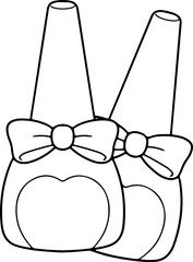 nail polish doodle hand drawn