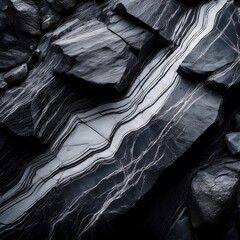 Obraz premium black and white texture of a stone