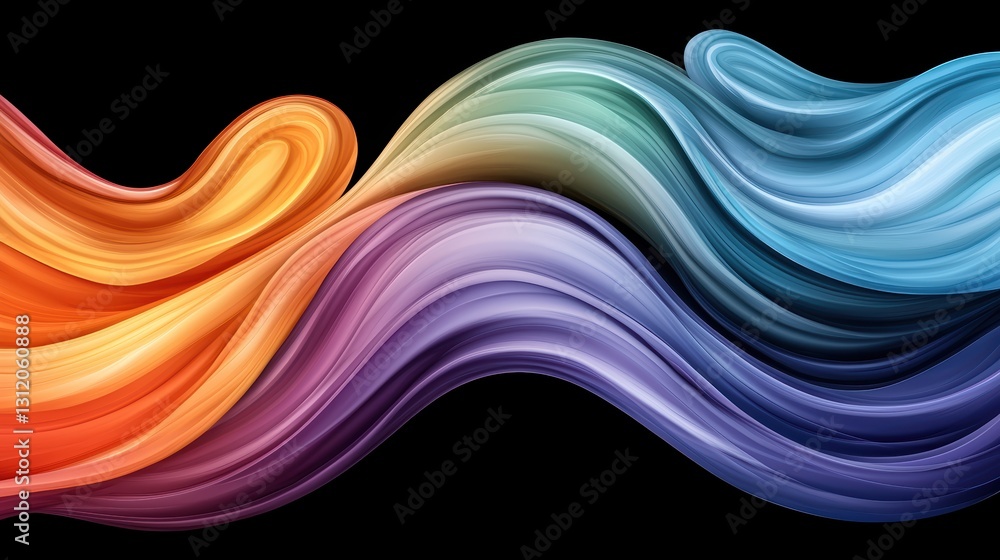 Poster dynamic abstract wave background vector, modern design for websites and presentations