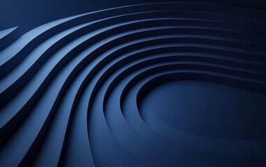 Obraz premium 3D minimalistic deep blue background