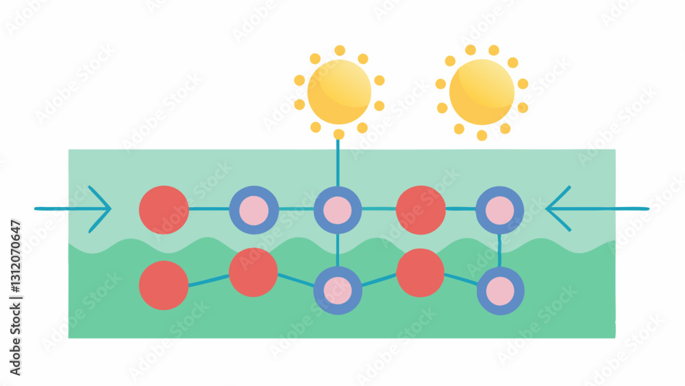 Poster smoothing action a diagram showing the action of nanoparticles actively smoothing out fine lines and