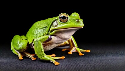 Fototapeta premium Close Up Photo of a Green Frog