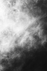 Obraz premium Abstract black and white smoke texture with soft swirling patterns