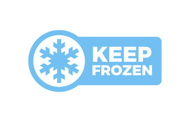 Keep Frozen Icon. Snowflake Symbol for Frozen Products and Storage.