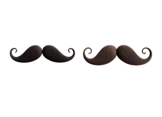 Decorative mustaches in various styles suitable for festive events and costume parties