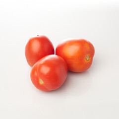 Fresh Tomatoes Isolated in White Background for Culinary Presentation and Food Styling