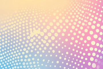 A digital inspired pattern of fading dots, forming a smooth gradient in pastel hues with a clean, modern aesthetic