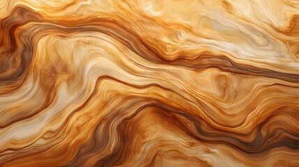 Obraz premium Abstract Swirling Brown and Beige Marble Texture