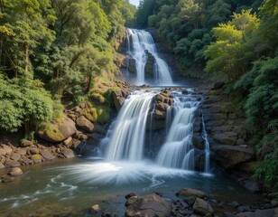 Fototapeta premium waterfall in the forest