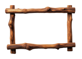 Rustic wooden frame perfect for highlighting artwork or photographs in a cozy living space or gallery setting