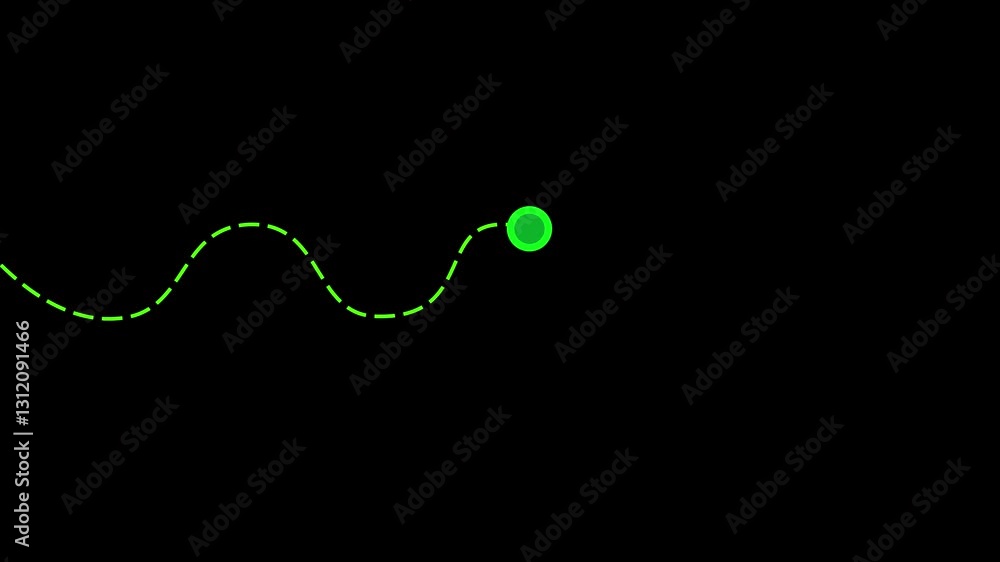 Poster animated location markers with green checkmarks. continuous one line drawing of path with map locati