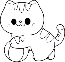cute cat character