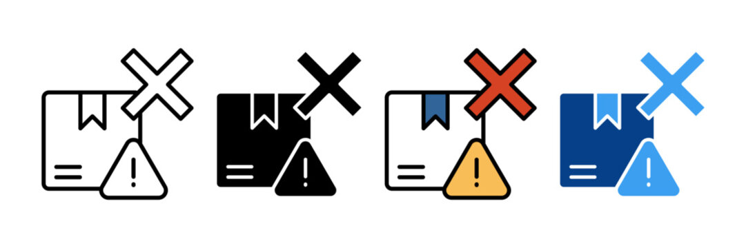 Defect Detection  Icon Set Multiple Style Collection