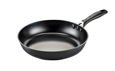 A frying pan for cooking food, isolated on a empty plain background