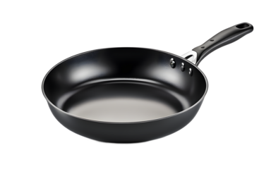 A frying pan for cooking food, isolated on a empty plain background