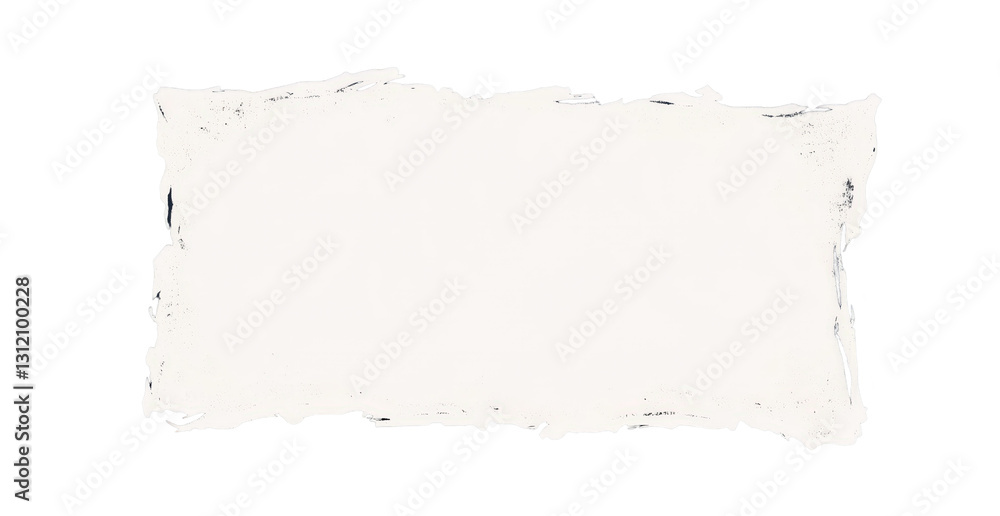 Poster torn paper texture: a piece of white paper with a distressed, torn edge, offering a rustic and textu