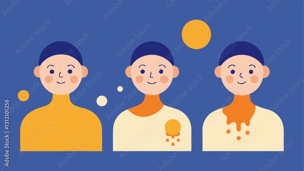 Poster skincare routine a sequence of three images showing a person using an exosomeinfused cream with each
