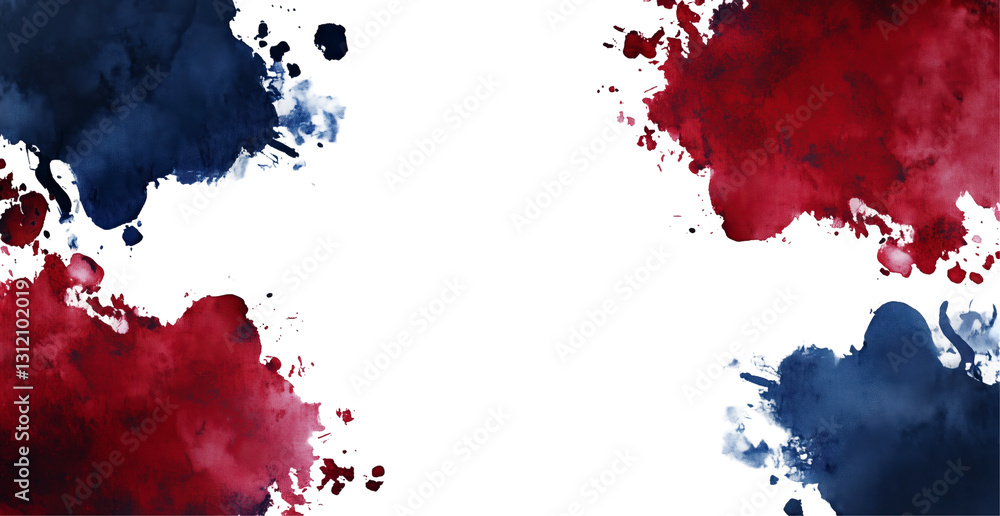 Poster ink splatter abstract: a vibrant abstract composition featuring dynamic ink splatters in shades of b