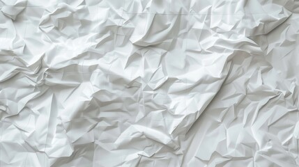 Obraz premium a piece of white paper crumpled with a delicate grid pattern, depicted in high detail. The texture should be lifelike