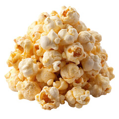 popcorn on white background