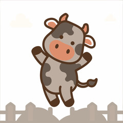 cow with a sign