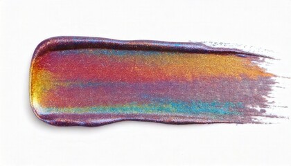 Fototapeta premium A abstract oil paint brush stroke, white background