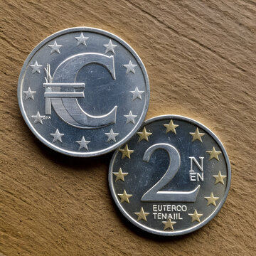 2 euros en tenaille