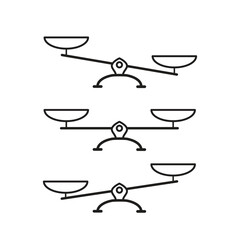 Scale icon ,equal balance icon vector logo design template