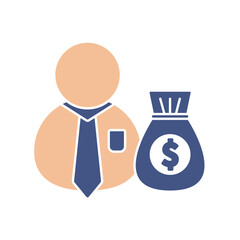 financial advisor icons  symbol vector elements for infographic web