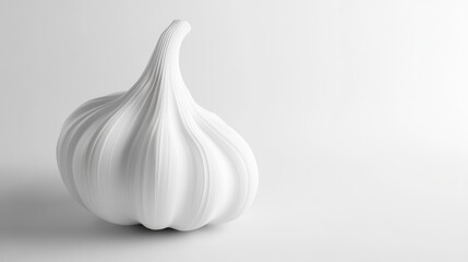 White garlic bulb, studio shot