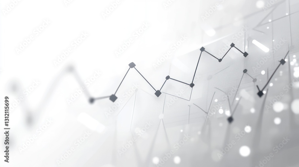 Aufkleber abstract data visualization, trending graph, digital interface