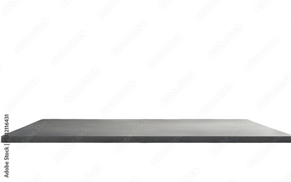 Poster A large concrete slab with a rough surface, isolated on a empty plain background