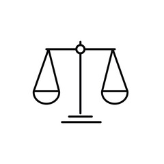 Scale icon ,equal balance icon vector logo design template