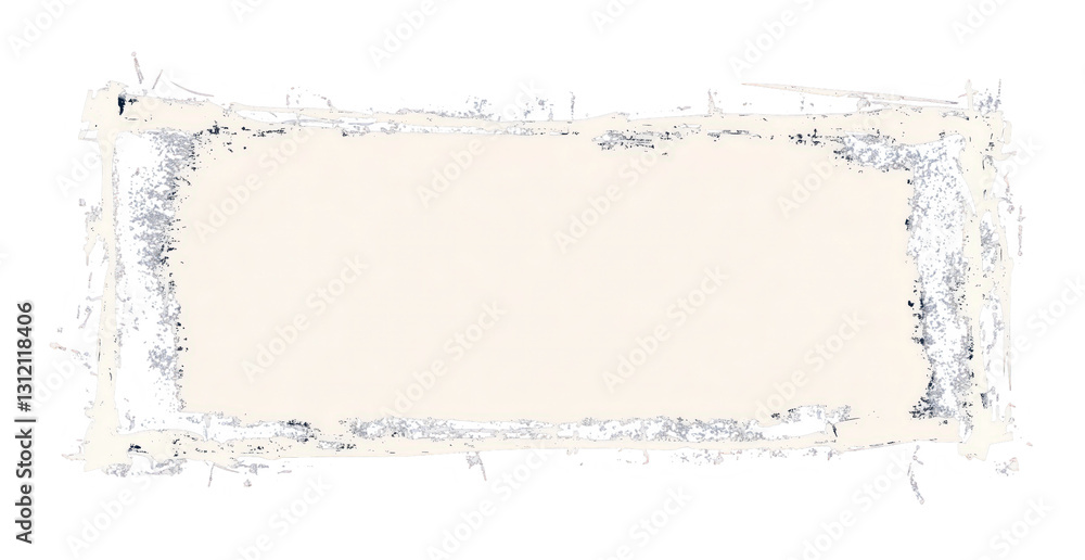 Poster ripped paper frame: a rectangular frame of ripped beige paper with frayed edges, providing a rustic 