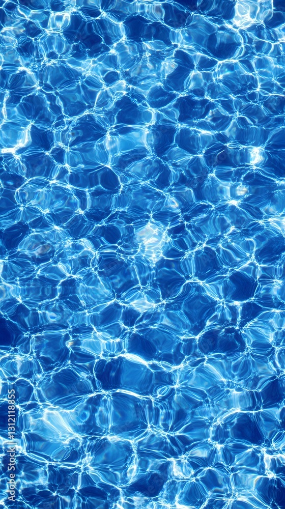 Poster Immerse yourself in the mesmerizing world of shimmering underwater ripples where the surface of a pristine pool or lake reflects a captivating dance of light shadow and fluid movement