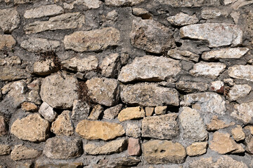 Textured brick wall background in vintage style