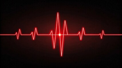Cardiogram cardiograph oscilloscope screen red illustration background. Line technology chart wave science illustration background.