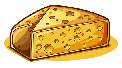 Piece of delicious cheese isolated on white background 