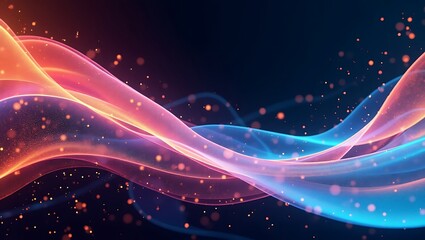 Obraz premium Vibrant futuristic abstract motion graphics background. Generative Ai.